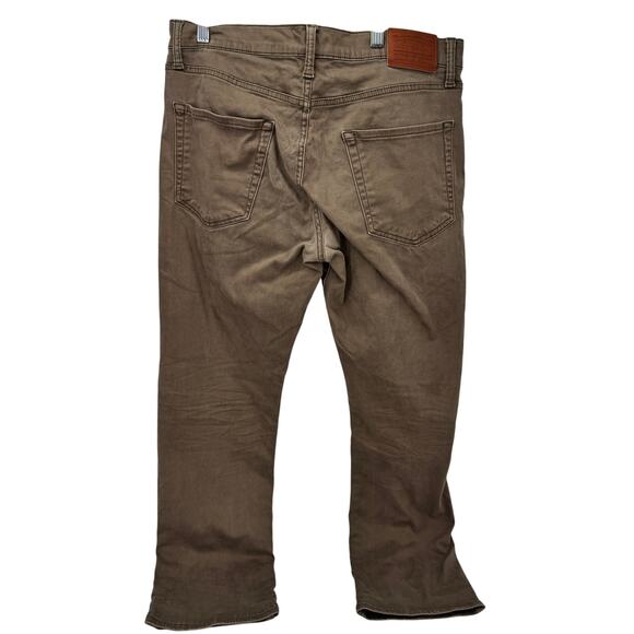 Lucky Brand Jeans Mens 33x30 (34x29 ACTUAL) 223 Straight Sateen Cocoa Brown - Picture 3 of 10